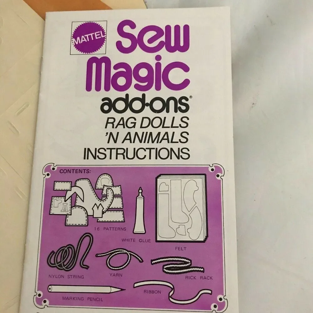 #1427 Sew Magic Add-ons Rag Dolls n animals pattern